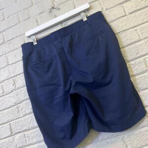 Under Armour Mens Match‎ Play Golf Shorts Blue Heat Gear Loose Fit Logo Size 36